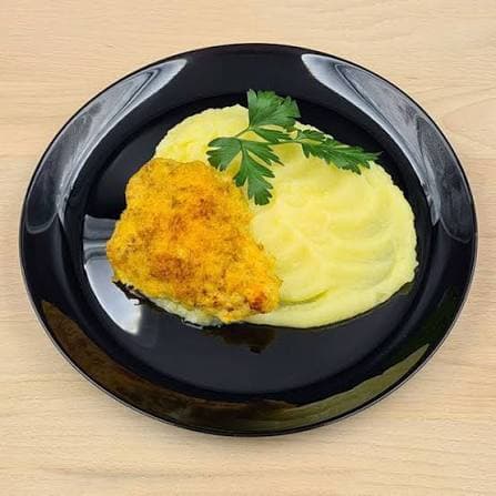 Жареная курица с пюре