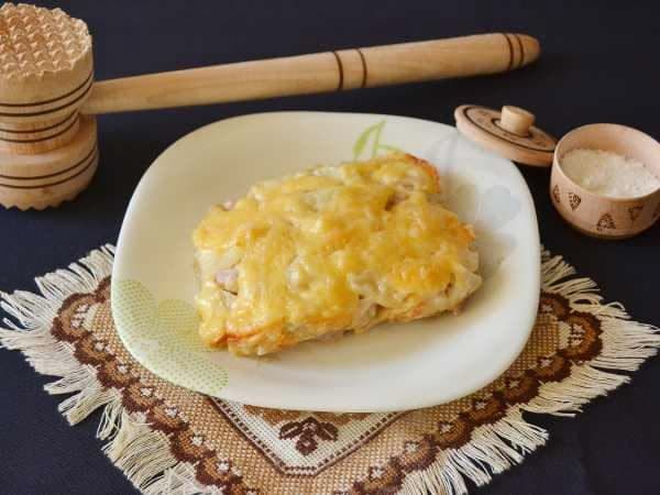 Минтай под овощами
