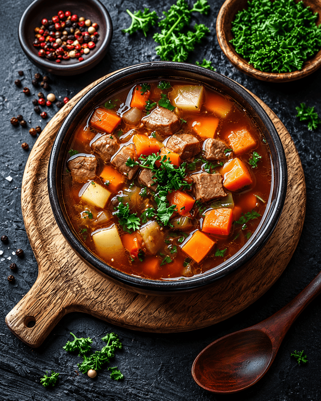Картошка тушёная с курицей или свининой