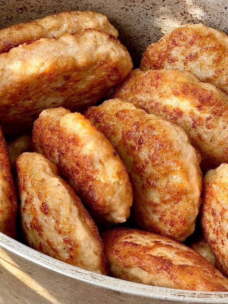 Котлеты курица и свинина