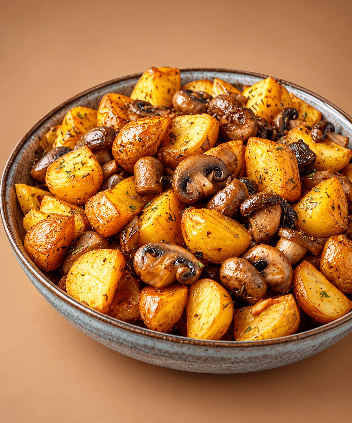 Жареный картофель с грибами
